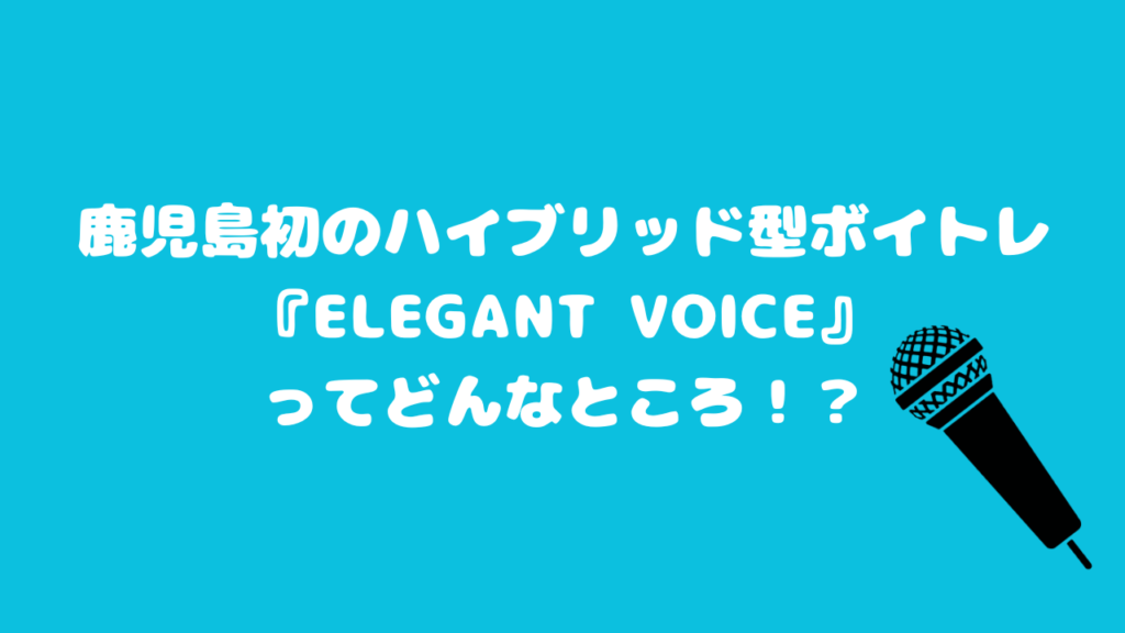 鹿児島初のハイブリッド型ボイトレ 『ELEGANT VOICE』 ってどんなところ！？